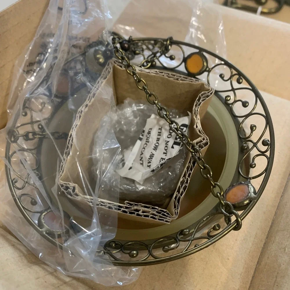 New PartyLite Retro Hanging‎ Candle Lantern Lamp with Chain and Wall Sconces - Picture 4 of 5
